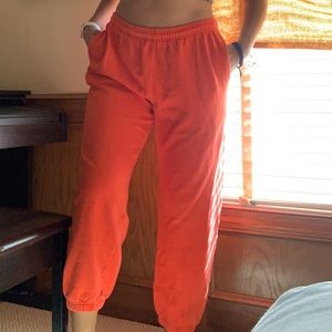 Orange sweats